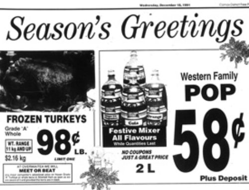 It’s All There in Black and White: Overwaitea Christmas Prices in 1991