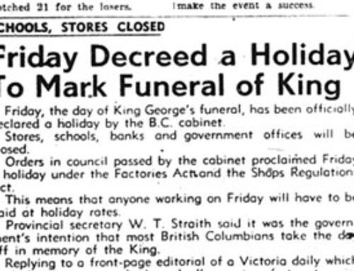 It’s All There in Black and White: The Passing of King George VI