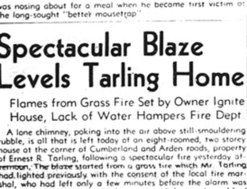 It’s All There in Black and White: 1947 Fire at the Tarling Home